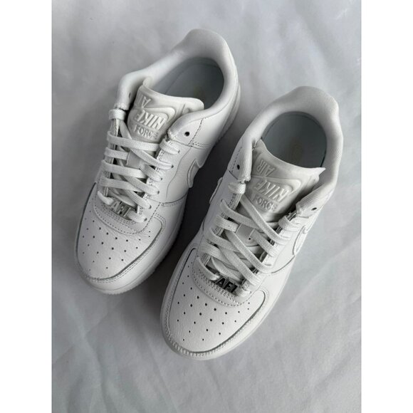 6.5 WOMEN'S NIKE AIR FORCE ONE 1 DANCE FJ7409-100 SNEAKERS SPORTSWEAR WHITE - Picture 3 of 8